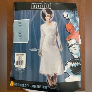 Universal Studios Rubies Bride of Frankenstein white dress size large (12-14-16)